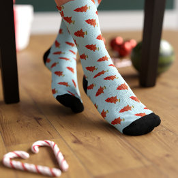 Chaussette Chaussettes à monogramme mignon motif arbre de pas