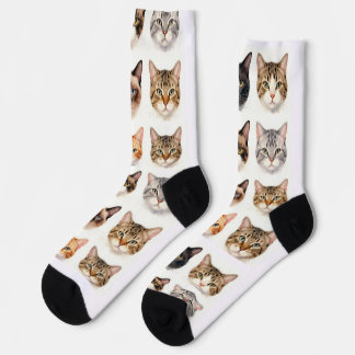 Chaussette Chaussettes à motif de chat mignon – Cadeau amusan