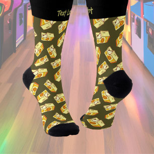 Chaussette Chaussettes à motif de console de jeu d'arcade hau
