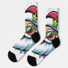 Chaussettes à motif de Noël-Père Noël