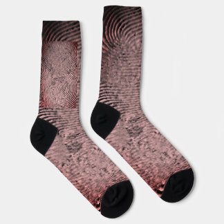 Chaussette Chaussettes à motif d'empreinte monochrome