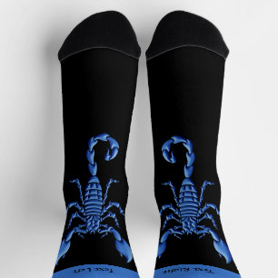 Chaussette Chaussettes à scorpion bleu