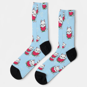 Chaussette Chaussettes Adorables de Chat de Dessin Animé   Ch
