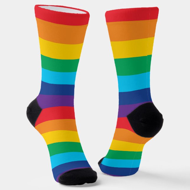 Chaussette Chaussettes arc-en-ciel LGBTQ (Angulaire)