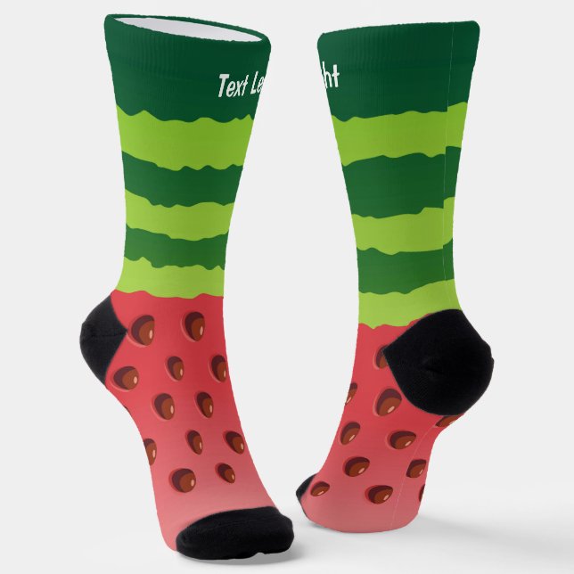Chaussette Chaussettes Arrière - plans à tranche de pastèque (Angulaire)