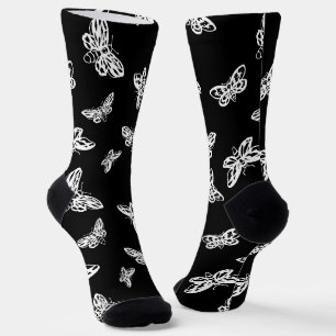 Chaussette Chaussettes avec motif de papillon