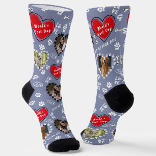 Chaussette Chaussettes avec photo de chien personnalisée Ch