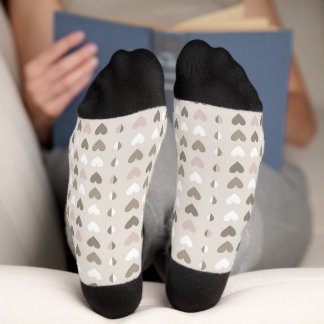 Chaussette chaussettes avec un motif en forme de coeur