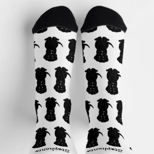 Chaussette Chaussettes Black Labrador Chien Design