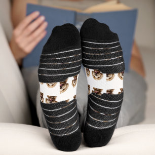 Chaussette Chaussettes blanches du Motif photo pour animaux d