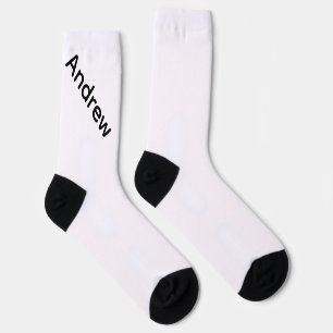 Chaussette Chaussettes blanches personnalisées avec nom - Cad