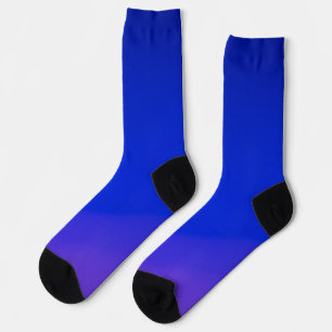 Chaussette Chaussettes bleu vif avec un dégradé vers le viole