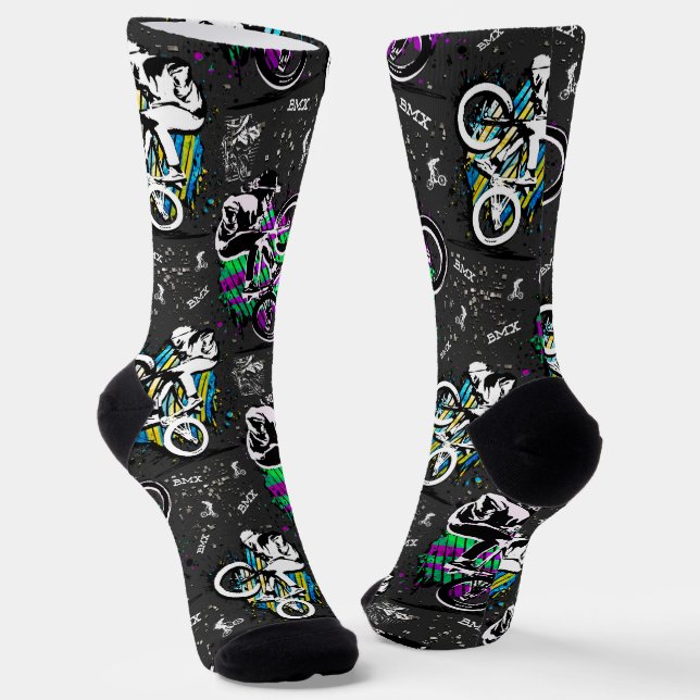 Chaussette Chaussettes Bmx | Bmx Freestyle | Chaussettes Bmx (Angulaire)