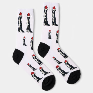 Chaussette Chaussettes Border Collie de Noël – Chaussettes Fe