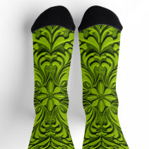 Chaussettes Bright Motifs Élaborés Sans Couture 00