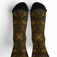 Chaussettes Bright Motifs Sans Couture Élaborés 00