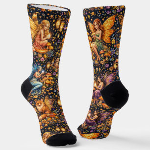 Chaussette Chaussettes Brillantes Motifs Élaborés Sans Coutur