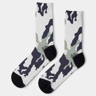 Chaussette Chaussettes Camouflage Ton Gris