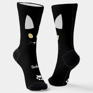 Chaussette Chaussettes Chat Noir Cadeau pour les Amateurs de
