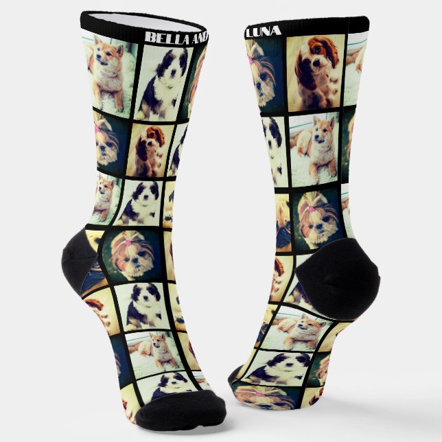 Chaussette Chaussettes collantes personnalisées pour animaux  (Angulaire)
