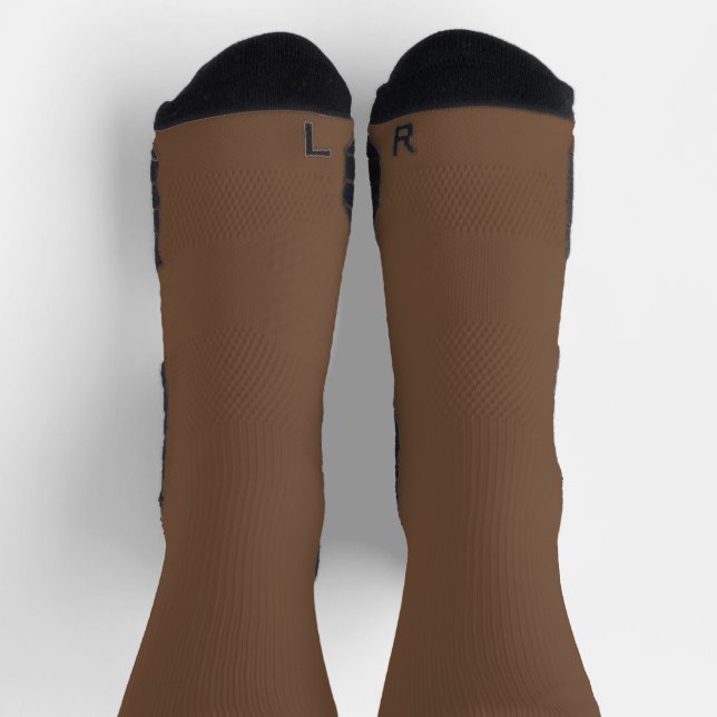 Chaussette Chaussettes couleur café (Haut)