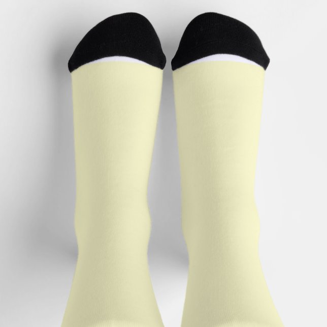 Chaussette Chaussettes couleur crème classique Soft Sleek et  (Haut)