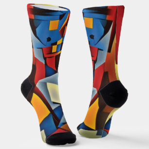 Chaussette Chaussettes Cubistes Zen Abstraites