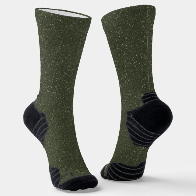 Chaussette Chaussettes d’équipage Moss Green Parties scintill (Angulaire)