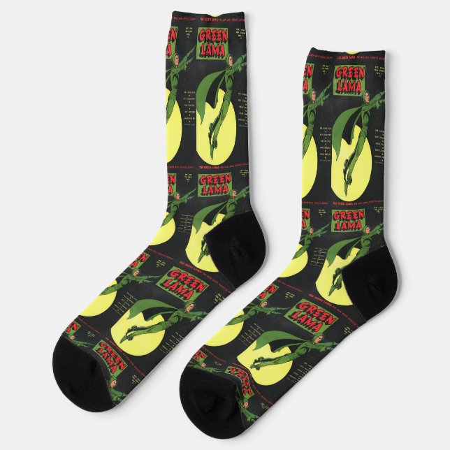 Chaussette Chaussettes d'action Green Lama (Gauche)