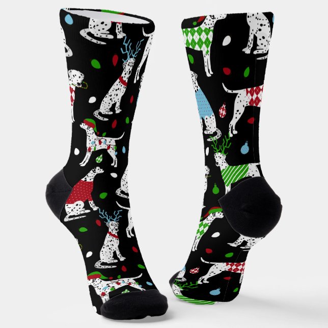 Chaussette Chaussettes Dalmatiennes de Noël (Angulaire)