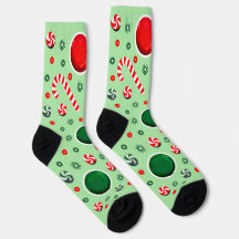 Chaussettes de cadeaux de vacances de golf sur dis