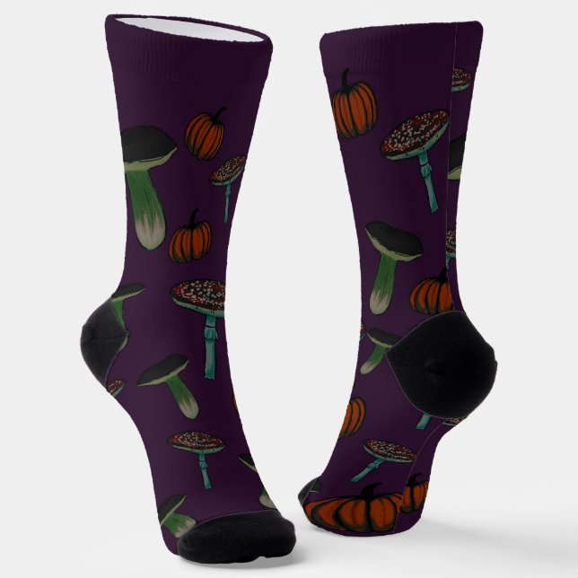 Chaussette Chaussettes de champignons éffrayantes (Angulaire)