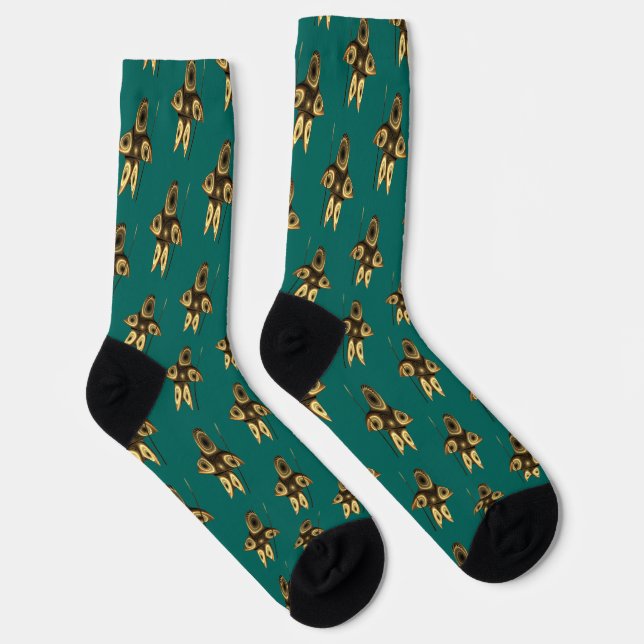 Chaussette Chaussettes de chasseur inuit fractales (Droite)