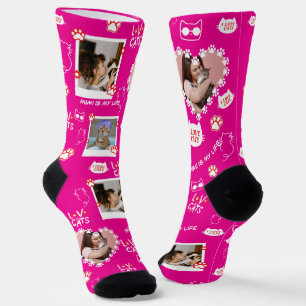 Chaussette Chaussettes de chat personnalisées avec photo – An