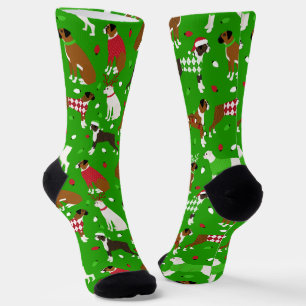 Chaussette Chaussettes de chien de boîte de Noël