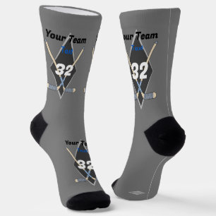 Chaussette Chaussettes de design de hockey n'importe quelle c