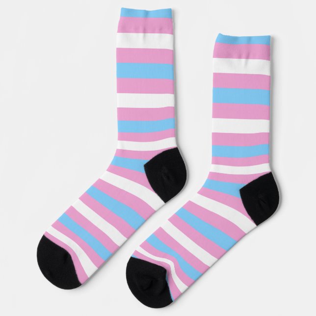 Chaussette Chaussettes de drapeau FIDE transgenre (Gauche)