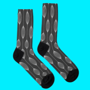 Chaussette Chaussettes de équipage à motif géométrique monoch