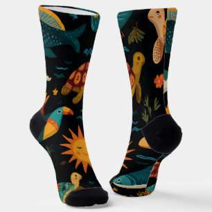Chaussette Chaussettes de équipage d'animaux de la vie de pla