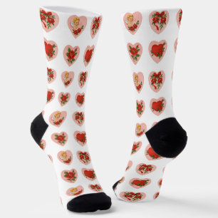 Chaussette Chaussettes de équipage de l'amour vintage