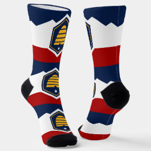 Chaussette Chaussettes de équipage hommes avec drapeau de l'É