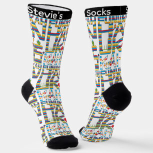 Chaussette Chaussettes de Hanukkah "Joyeux Hanukkah Funukkah"