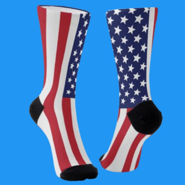 Chaussette Chaussettes de l'équipage avec drapeau américain – (Créateur téléchargé)