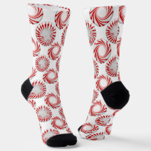 Chaussettes de l'équipage de bonbons à la menthe p