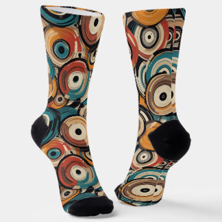 Chaussette Chaussettes de l'équipage des disques abstraits