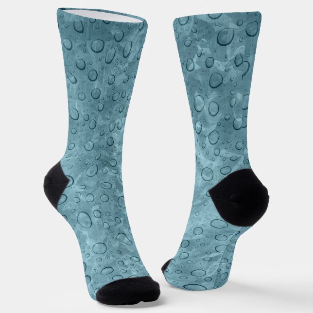 Chaussette Chaussettes de look mouillé en bleu (Angulaire)