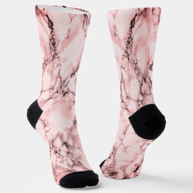 Chaussette Chaussettes de Marbre blanc et de  rose (Angulaire)