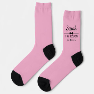 Chaussette Chaussettes de mariage personnalisées avec nom et 