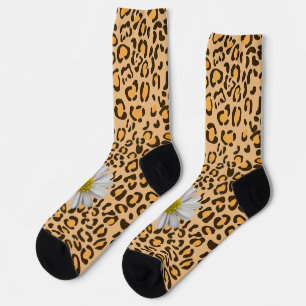 Chaussette Chaussettes de mode florales rustiques Tournesol L