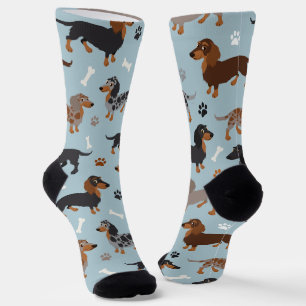 Chaussette Chaussettes de Motif pour Dachshund à long poil et